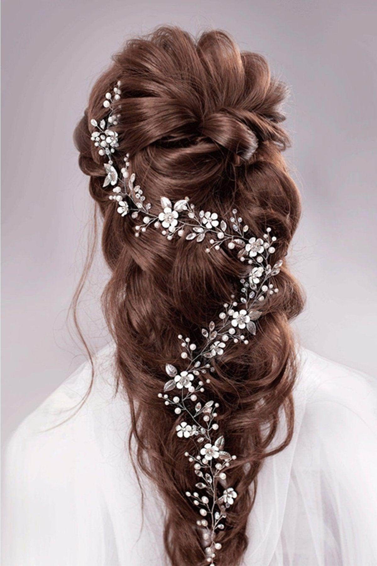 Alloy Headbands with Pearls CH0407 - COCOMELODY